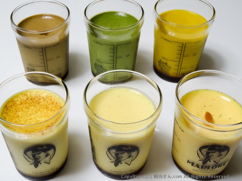 プリンの種類が豊富