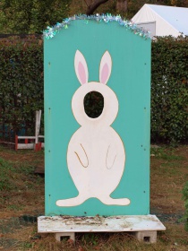 うさぎの顔はめパネル