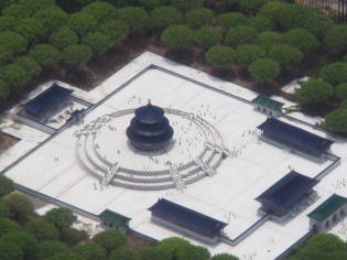 中国・天壇を空撮