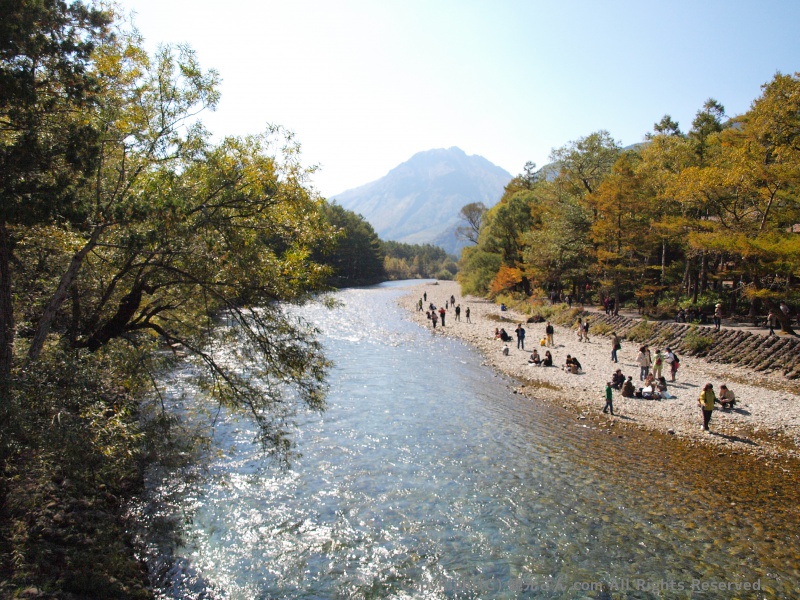 河童橋から下流側