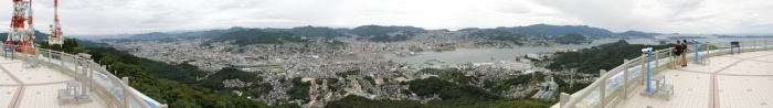 稲佐山からのパノラマ景色