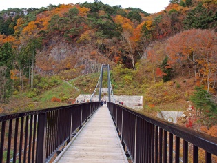 向こう側に…楯岩？