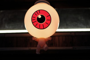 目玉のおやじの外灯